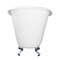 Aqua Eden Clawfoot Bathtubs, 51.19 L, 30.69 W, White/Polished Chrome, Cast Iron VCTND5130NT1 - alternate 6